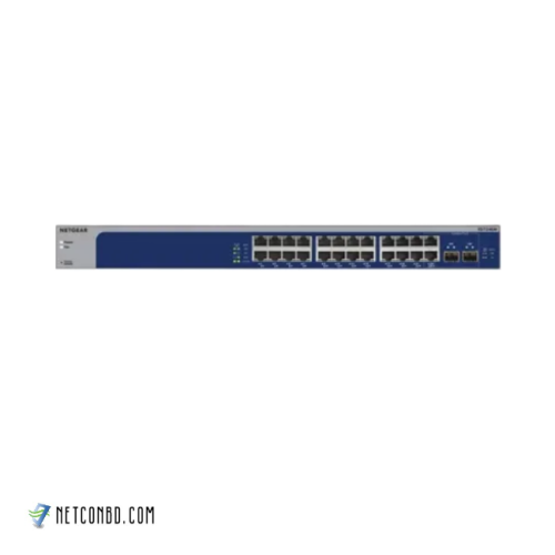 NETGEAR XS724EM 24-Port 10G/Multi-Gigabit Plus Managed Rackmount Switch With 2 Dedicated SFP+Ports